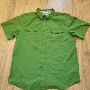 Columbia Men's Casual Green Button Down Shirt